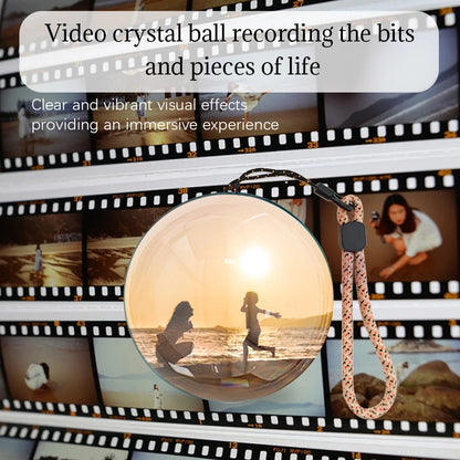 Customizable Video Glass Ball DIY Art Glass Ball Lamp - Spherical Pixel Display, Detachable Video and Sound Game Screen